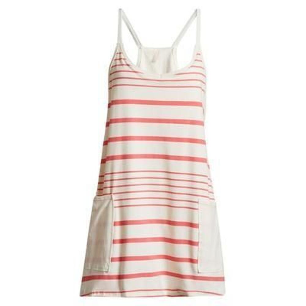 FP Movement Women's Hot Shot Mini Dress, Medium, Spring Stripe Ivory - Picture 6 of 6